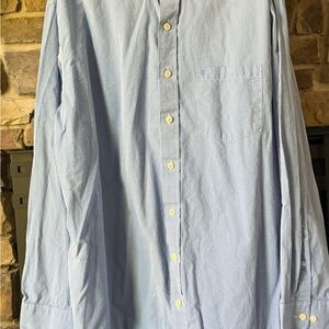Izod Blue Striped Button Down Shirt